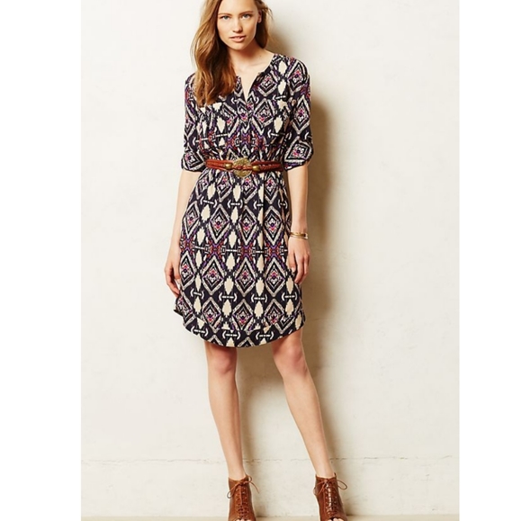 Anthropologie Holding Horses Mira Shirtdress Aztec